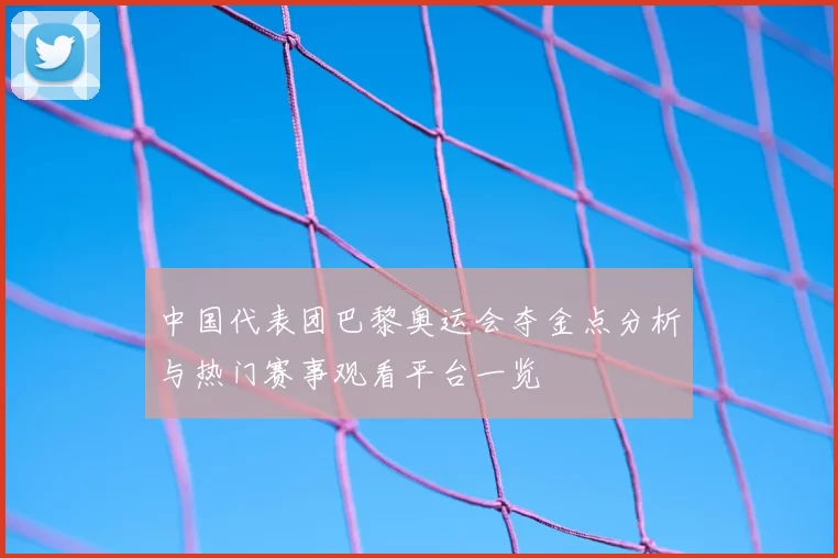 中国代表团巴黎奥运会夺金点分析与热门赛事观看平台一览
